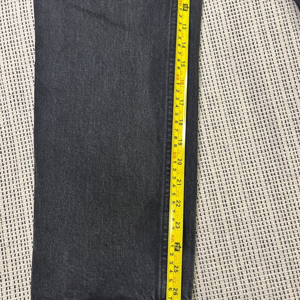 Abercrombie & Fitch 90s Straight Jeans Ultra High Rise - Black -  Size 28 - Picture 8 of 9